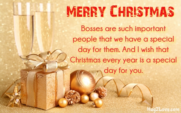 christmas greetings to boss