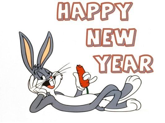 Cartoon Happy New Year Funny Image For Kids