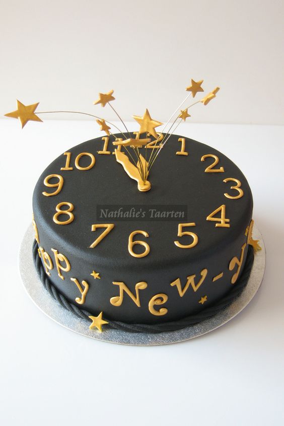 Countdown-Kuchenbilder des neuen Jahres