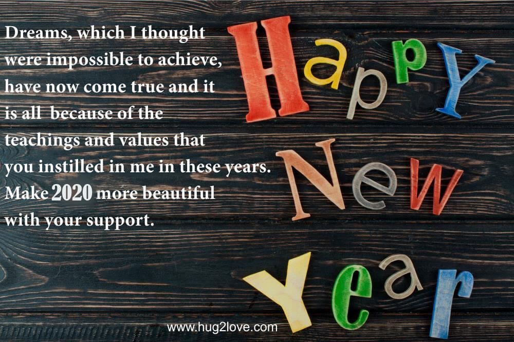 25 Happy New Year 2021 Wishes for Parents (Mother & Father ...